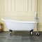 Aqua Eden Clawfoot Bathtubs, 66.94 L, 30.69 W, White/Polished Chrome, Cast Iron VCTND673122ZB1 - alternate 3